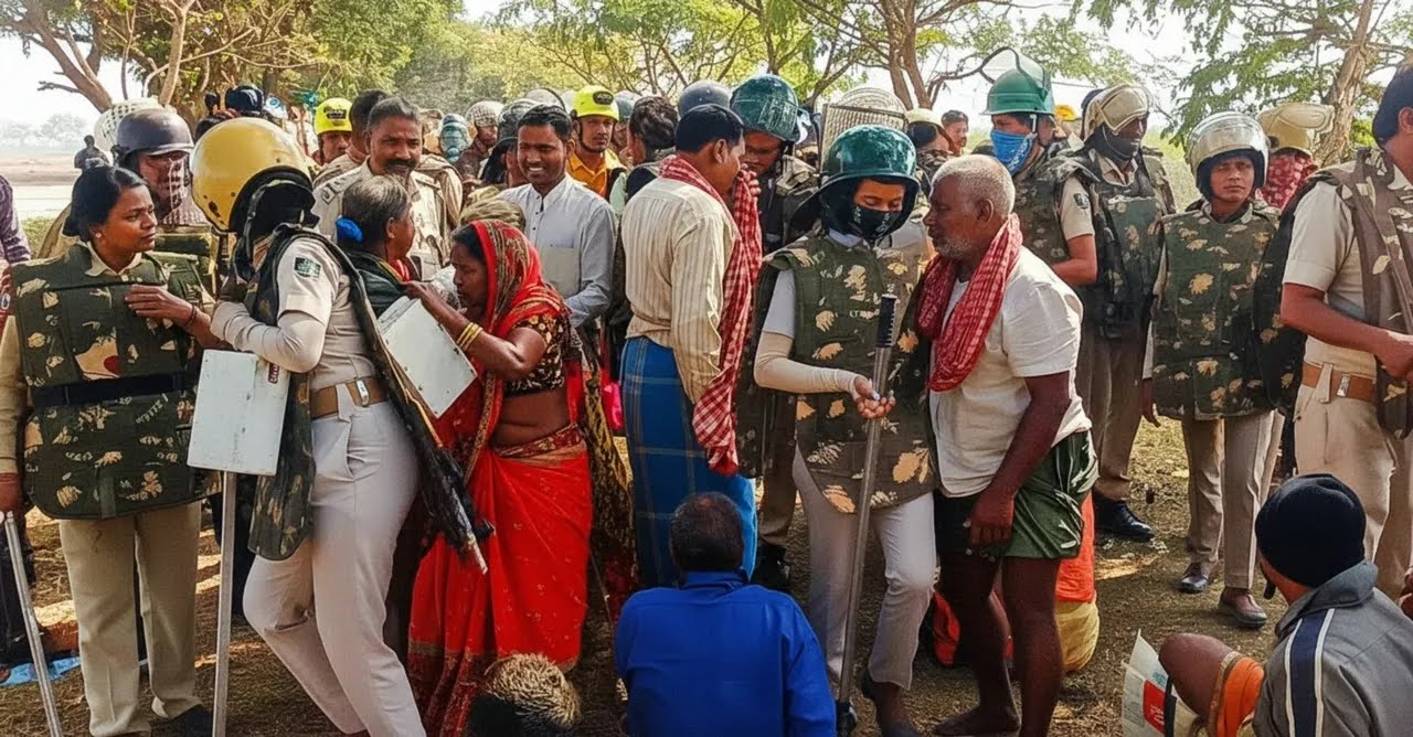 ପୁରୀରେ ଗ୍ରାମବାସୀ ଓ ପୋଲିସ ମୁହାଁମୁହିଁ; ୪୦ ଅଟକ